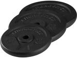 ENERGETICS 108793 Hantelscheibe Guss 10 kg, Schwarz