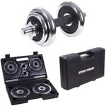 Sport-Thieme Hantel-Set, 10 kg inkl. Koffer | Gummierter Griff | Sehr robust | 4