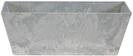 Ivyline Artstone 107833 Balkonkasten Ella, 37 x 17 x 17 cm, grau
