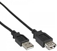 DeLock Kabel USB 2.0 A Stecker > USB 2.0 A Buchse Verl&auml;ngerung 0, 5m Schwarz