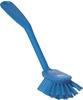 Vikan 42373 Dish Brush with Scraping Edge, Blue, Medium, 280 mm Length, 60 mm Width,