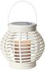 LED-Solar-Laterne "Lantern", 1 warm light LED, Farbe : weiss ca. 16 x 16 cm, mit