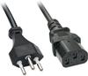 LINDY 30418 Kabel Sektor Schweiz IEC Schwarz 3 m