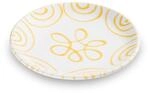 GMUNDNER KERAMIK Dessertteller, Durchmesser: 20 cm, Gelbgeflammt, handgemachte