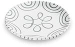 GMUNDNER KERAMIK Dessertteller, Durchmesser: 20 cm, Graugeflammt, handgemachte