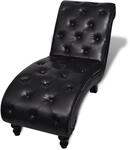 vidaXL Chaiselongue Braun Kunstleder