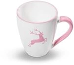 GMUNDNER KERAMIK Fr&uuml;hst&uuml;cksbecher Max F&uuml;llmenge : 0.3 Liter Rosa Hirsch Geschirr,