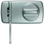 ABUS T&uuml;rzusatzschloss 7030 mit Sperrb&uuml;gel und Drehknauf - Silber | Stabiler