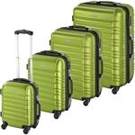 tectake&reg; 4 TLG Reisekoffer Set, TSA Zahlenschloss, Hartschalenkoffer Set, Trolley