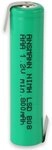 ANSMANN 2311-3003 Micro AAA Akku mit L&ouml;tfahne 800 mAh, Gr&uuml;n