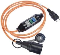 Bachmann Personenschutz-Verl&auml;ngerungskabel mit PRCD 230V 3m Kabel Orange,...