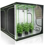 HIGHWERK Growzelt 200 x 200 x 200 cm | MyHomeGrow Grow Tent, schwarz gr&uuml;n |...