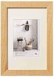 walther design Bilderrahmen natur 15 x 20 cm mit Passepartout, Home Holzrahmen HO520H