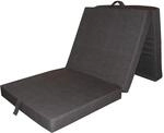 VitaliSpa Faltmatratze, Anthrazit, 190 x 70 cm, klappbar mit Tragegriffen f&uuml;r