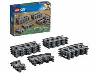 LEGO City Schienen, 20 Stück, Erweiterungsset für Kinder, Jungen und Mädchen,