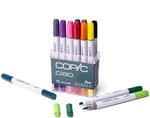 COPIC Ciao Marker Basis Set mit 12 Farben, Allround Layoutmarker, im praktischen