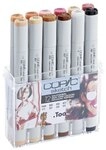 COPIC Sketch Set "Portrait", 12er Set im Acryl-Display, Twin Marker mit einer