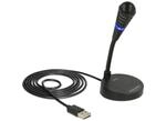 Delock USB Mikrofon mit Schwanenhals f&uuml;r Notebook und Computer, Plug&Play,...