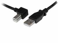 StarTech.com 2m USB 2.0 A auf B Kabel links gewinkelt - St/St - USB Druckerkabel