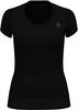 Odlo Damen ACTIVE F-DRY LIGHT Baselayer T-Shirt mit Rundhals, Black, XL