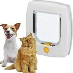 Ferplast Katzenklappe, Hundeklappe, Katzent&uuml;r f&uuml;r glasscheiben, Pendelt&uuml;r f&uuml;r