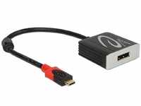 Delock Adapter USB Type-C Stecker > DisplayPort Buchse (DP Alt Mode) 4K 60 Hz