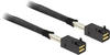 DeLock Kabel Mini SAS HD SFF 8643 x4 Stecker/Stecker 0,5 m, schwarz