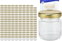 MamboCat 200er Set Rundgl&auml;ser 53 ml Deckelfarbe gold TO 43 inkl. Diamant