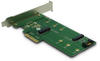 Inter-Tech 88885375 AC Adapter KT015, PCIe x4 zu M.2 PCIe + SATA zu M.2 SATA,...