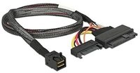 DeLock Kabel SFF-8643 Stecker > U.2 SFF-8639 Stecker + SATA Strombuchse 50 cm
