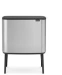 Brabantia Bo Touch Bin 36 L Abfalleimer, Edelstahl, Matt Stahl Fingerabdruck Proof,