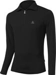 L&ouml;ffler Herren Pulli Transtex Zip-rolli Basic Cf, schwarz, 48, 10994