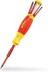 Wiha Schraubendreher Set LiftUp electric 6-tlg. mit verstaubarem Bit Set (38613) I