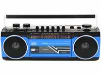 Trevi RR 501 BT Stereo Boombox tragbar Bluetooth, USB, SD, MP3, Blau