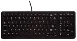 Active Key AK-CB7000F-U1-B/GE Beleuchtete Hygiene Tastatur, USB Schwarz