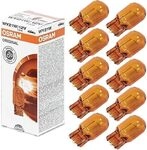 Osram ORIGINAL Blinklichtlampe WY21W, 7504, 12V, 10er Faltschachtel, Arancio