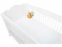 Pinolino 540022-7D Spannbetttücher für Kinderbetten im Doppelpack 'Sternchen',