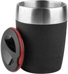Emsa Travel Cup 0,2 Liter, Doppelwandiger Edelstahl, Sp&uuml;lmaschinenfest,