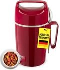 ROTPUNKT Thermobeh&auml;lter f&uuml;r Essen 0,85L inkl. L&ouml;ffel &ndash; Thermo Lunchbox Hei&szlig; &