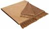 Bocasa Biederlack Decke/Überwurf aus Baumwolle, 50 x 200 cm, Camel, Salz- und