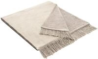 Bocasa Biederlack Salt & Pepper-&Uuml;berwurf aus Baumwolle, Salt & Pepper Beige, 50x200