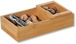 Kesper | Nussschale mit Nussknacker, Material: Bambus, Edelstahl, Ma&szlig;e: B 30 x T 16