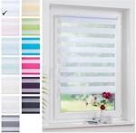 Liedeco&reg; Duo Rollo Klemmfix - 45 x 160 cm Wei&szlig;/lichtdurchl&auml;ssig/stufenlos