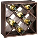 KESPER 69244 Weinregal aus Kiefernholz f&uuml;r 20 Flaschen, 50 x 50 x 25