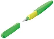 Pelikan Twist F&uuml;ller, Edelstahl-Feder in Strichbreite M, neon gr&uuml;n 1 st&uuml;ck | inkl.