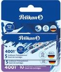 Pelikan Gro&szlig;raum-Tintenpatronen 4001 Tinte K&ouml;nigsblau, Bunt bedruckt, 10 St&uuml;ck