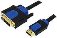 Logilink 131620 DVI/HDMI Anschlusskabel 2.00m CHB3102 vergoldete Steckkontakte,