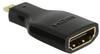 Delock Adapter High Speed HDMI mit Ethernet - HDMI Micro-D Stecker > HDMI-A...