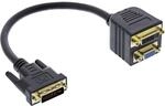InLine 17301 DVI-I Adapterkabel, DVI-I Stecker auf DVI-I-Buchse + S-VGA Buchse