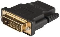 HDEO - HDMI-Adapter High Speed HDMI weiblich - DVI-D 24+1p, m&auml;nnlich, Anthrazit